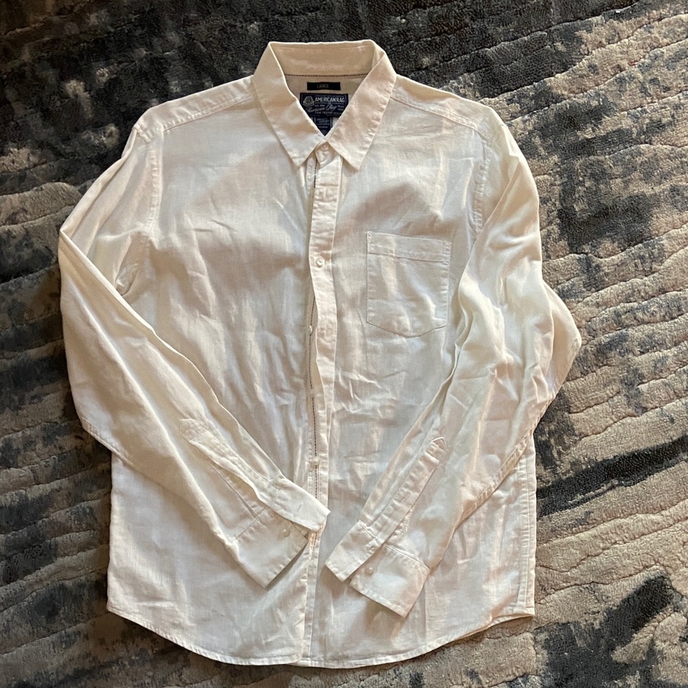 American Rag Linen Button Down Shirt
